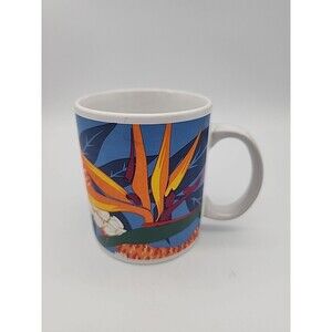 Vintage Island Heritage Hilo Hattie Hawaii Bird of Paradise Pikake Coffee Mug